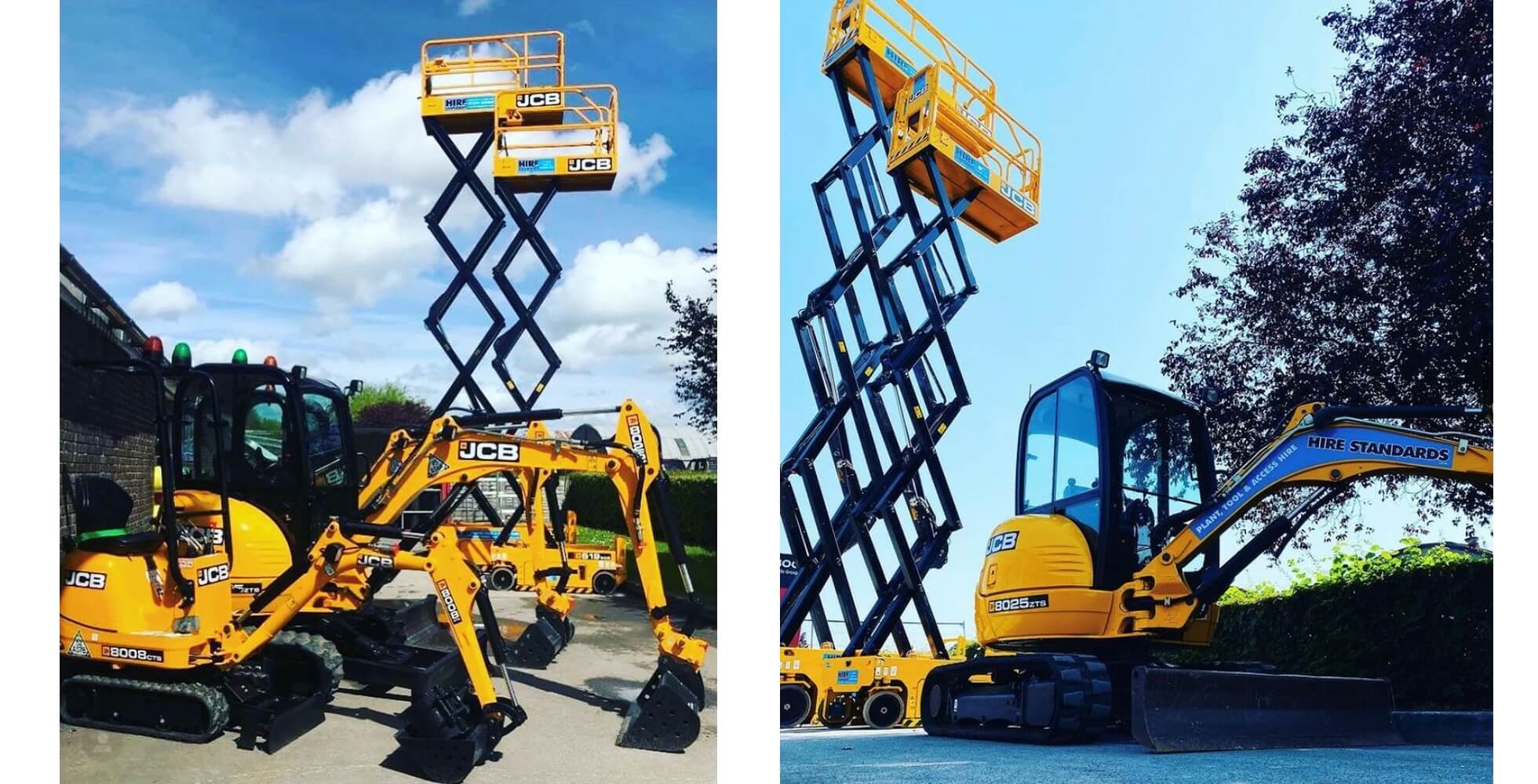 Work platforms and diggers for hire